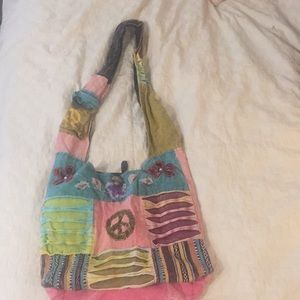 Over shoulder hippie bag